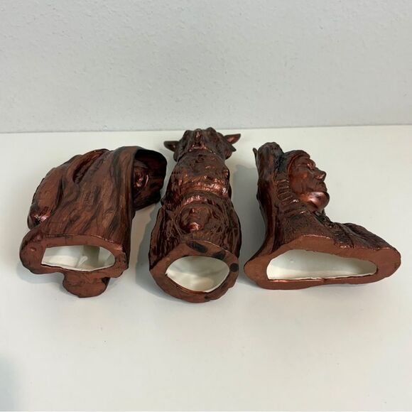 3 Vintage Handmade Painted Native American Indian Ceramic Figurines - Picture 5 of 9